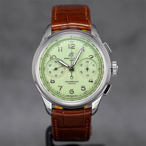 breitling pistachio chronograph